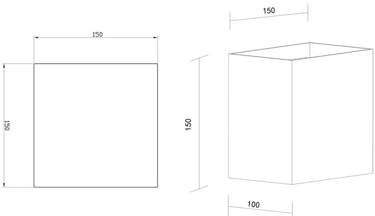 Aplica LED dimabila iluminat exterior ambiental IP54 DAVOS XL corten MA-8612