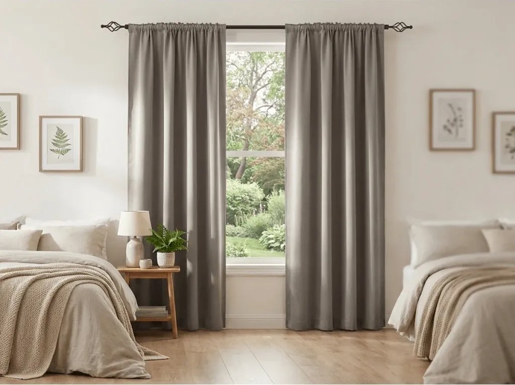 Draperie OXFORD 140x270 cm, gri-maroniu Agatat: Rejansa