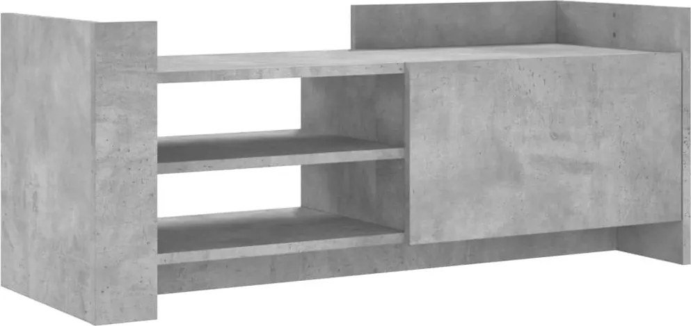 vidaXL Comodă TV, gri beton, 100x35x40 cm, lemn prelucrat