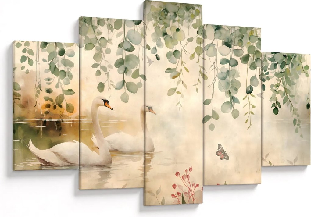 Tablou - Lac, acvariu (150x105 cm)