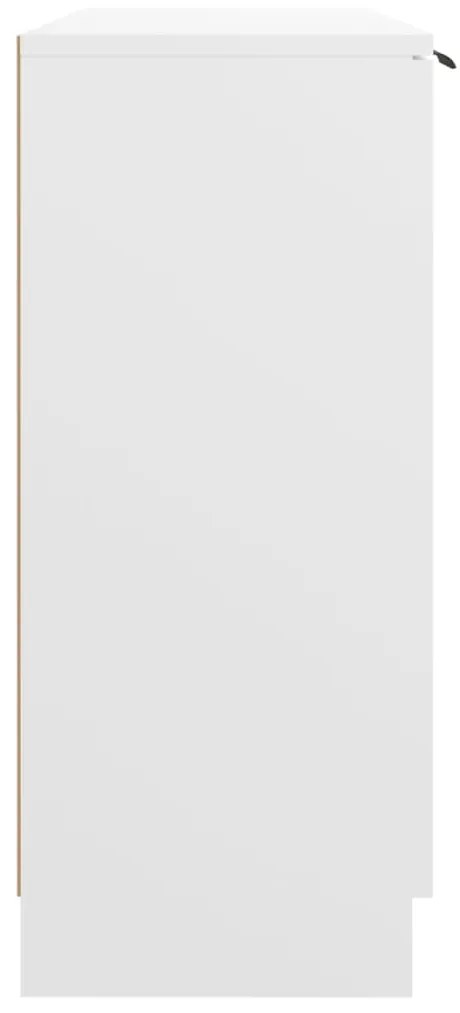 Servanta, alb, 90,5x30x70 cm, lemn prelucrat 1, Alb