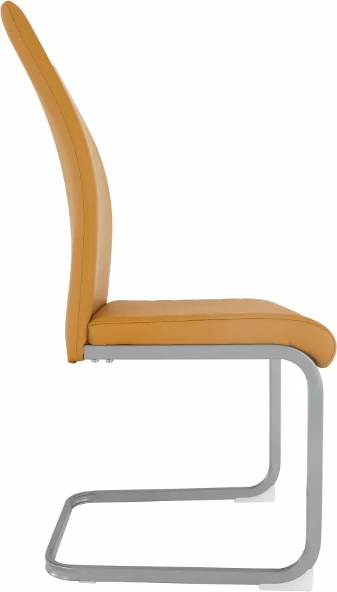 Scaun dining, muştar / gri, NOBATA