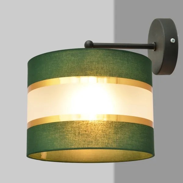 Lampă de perete HELEN 1xE27/15W/230V verde/auriu
