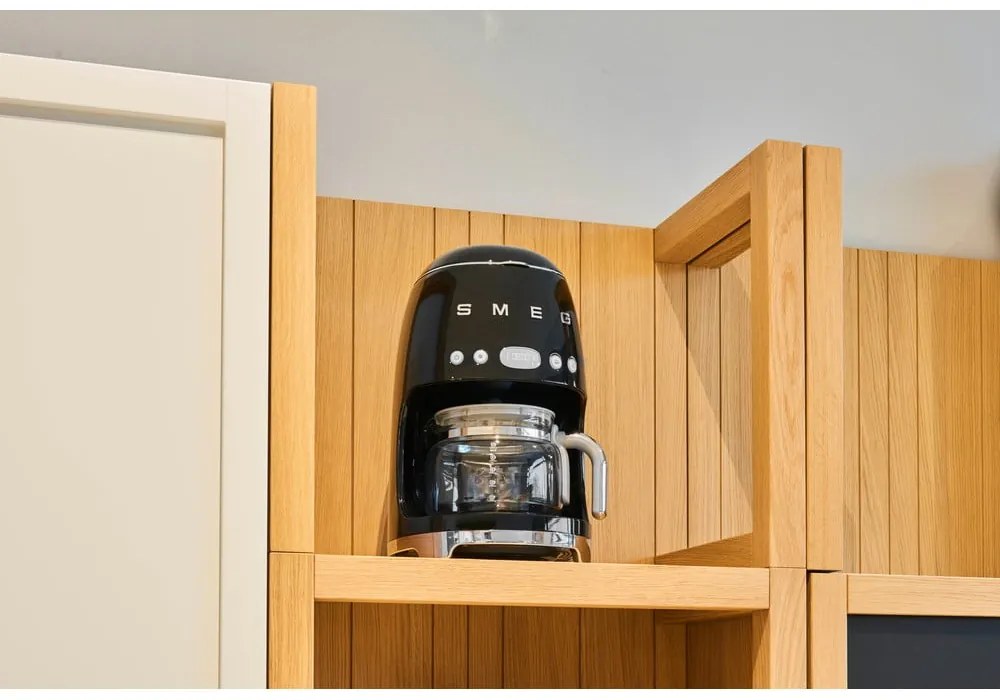 Aparat de cafea negru cu filtru 50's Retro Style - SMEG