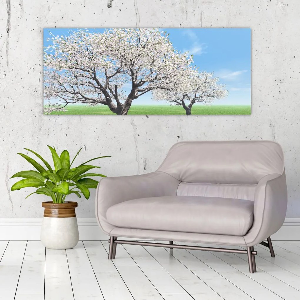 Tablou cu copaci (120x50 cm)