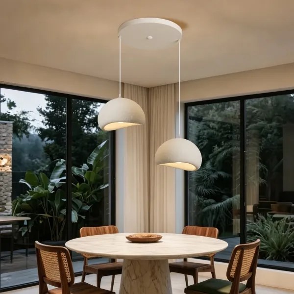 BRILAGI - Lustră suspendată pe cablu WABI SABI 2xE27/60W/230V albă