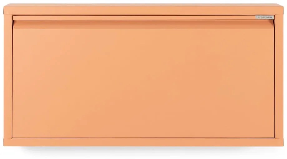 Pantofar somon cu deschidere înclinată din metal 75x37,5x12,5 cm Billy – Spinder Design