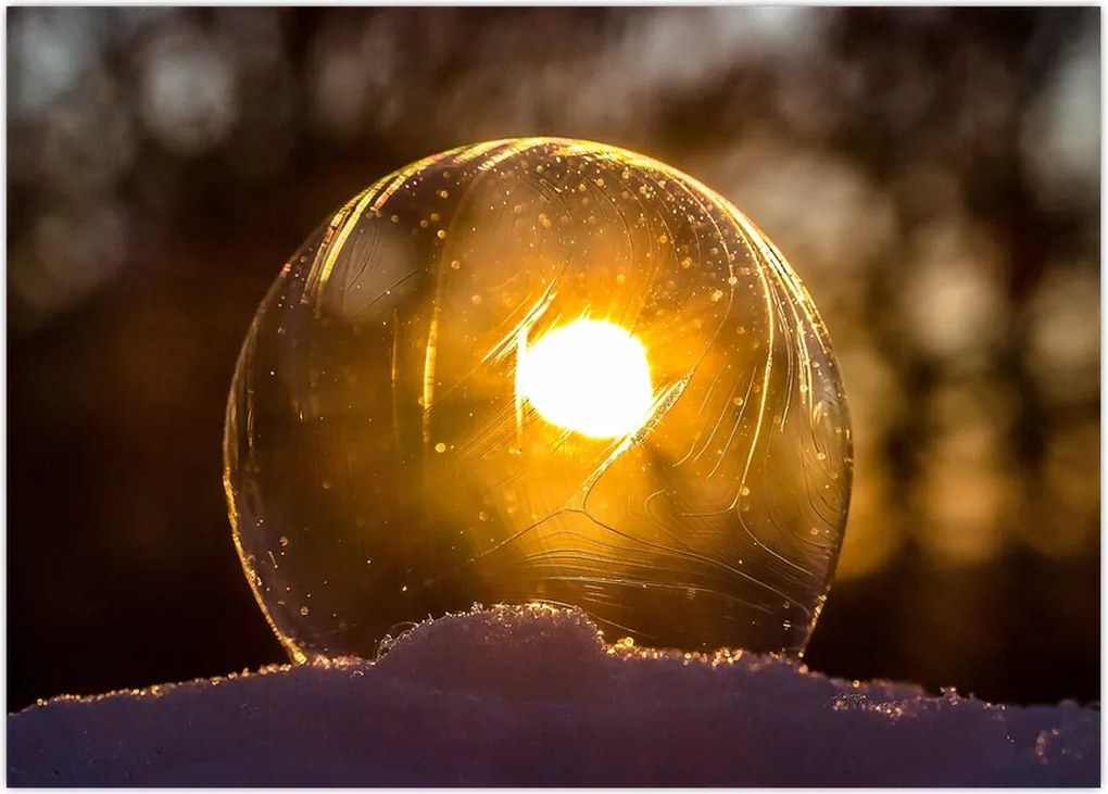 Tablou - Bulă transparentă (70x50 cm)