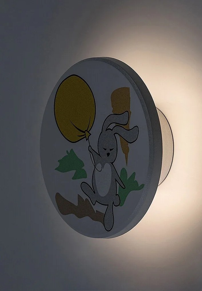 Aplica camera copii motiv iepuras si balon Hopply LED CCT