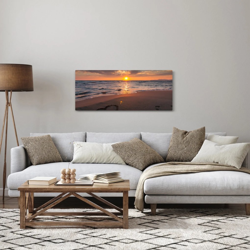 Tablou - Inima în nisip (120x50 cm)