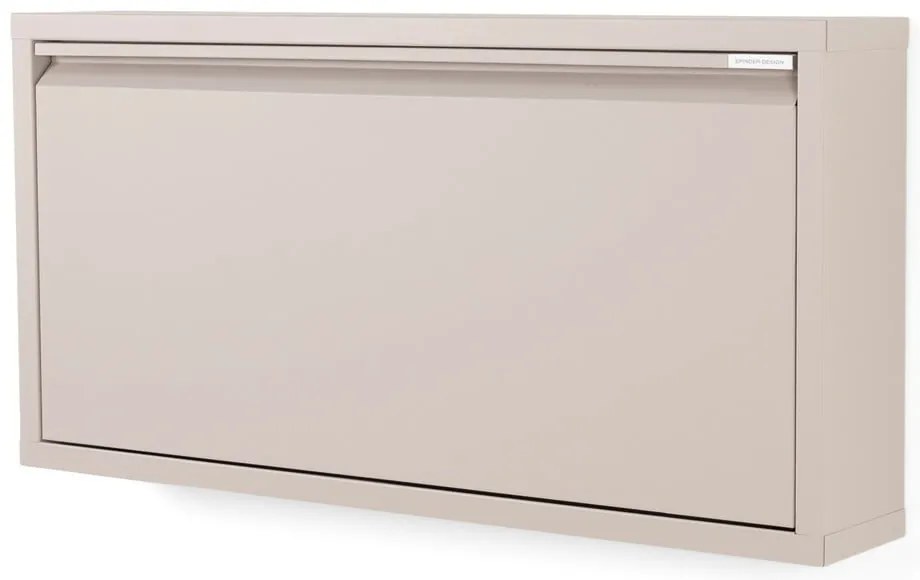 Pantofar taupe cu deschidere înclinată din metal 75x37,5x12,5 cm Billy – Spinder Design