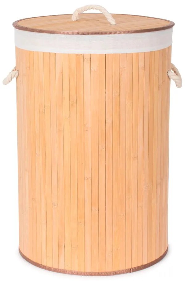 Coș rotund din bambus pentru rufe Compactor Round