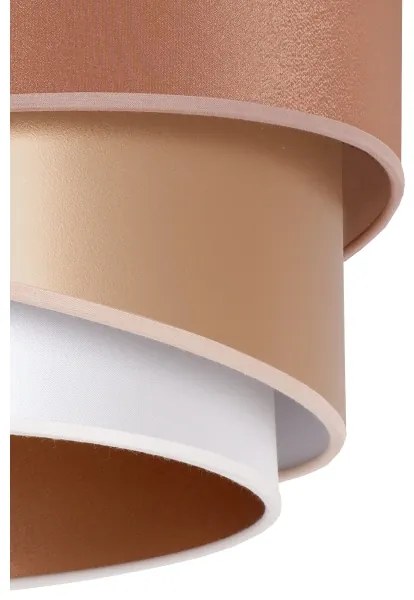 Lustră aplicată Duolla KOBO 1xE27/15W/230V d. 45 cm cupru/auriu/alb