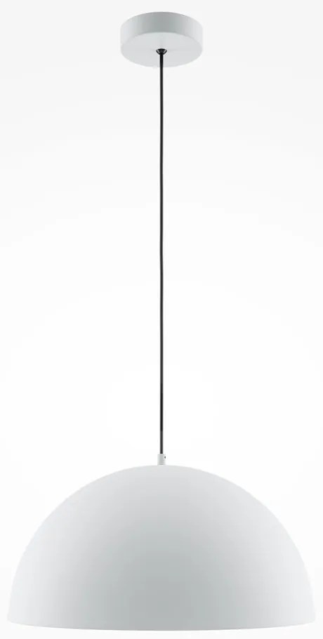 Lustra/Pendul metalic Basic D-35cm alb