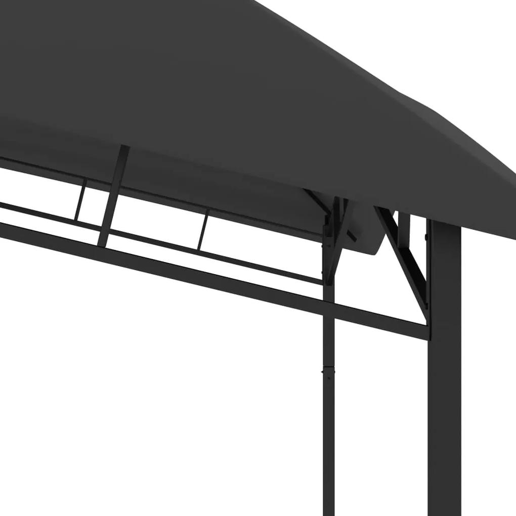 Pavilion de gradina, antracit, 4 x 4 x 2,9 m, 180 g m   Antracit, 4 x 4 x 2.9 m
