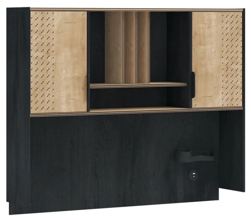 Biblioteca suspendata pentru copii si adolecenti Colectia Black 136x28x104 cm