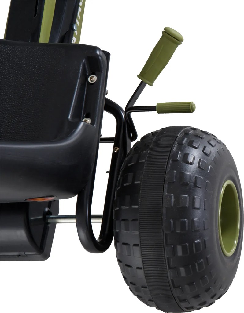 Homcom Go-Kart per Bambini a Pedali, Verde e Nero