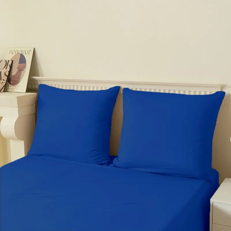 Lenjerie de pat din microfibra LANTA albastru inchis Dimensiune lenjerie de pat: 2 buc 70 x 90 cm | 200 x 220 cm