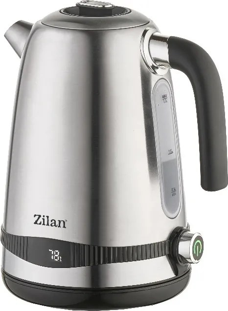 Fierbator electric din Inox Zilan ZLN1000 digital, 2200 W, 7 niveluri intre 40 - 100 grade celsius si functie de mentinere a temperaturii