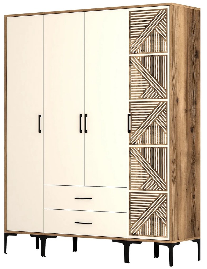 Dulap de haine Kiara STP (Nuc + Crem). 1088416