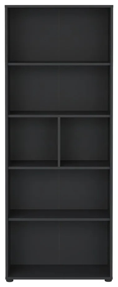 Bibliotecă gri antracit 80x205 cm Sign – Tvilum