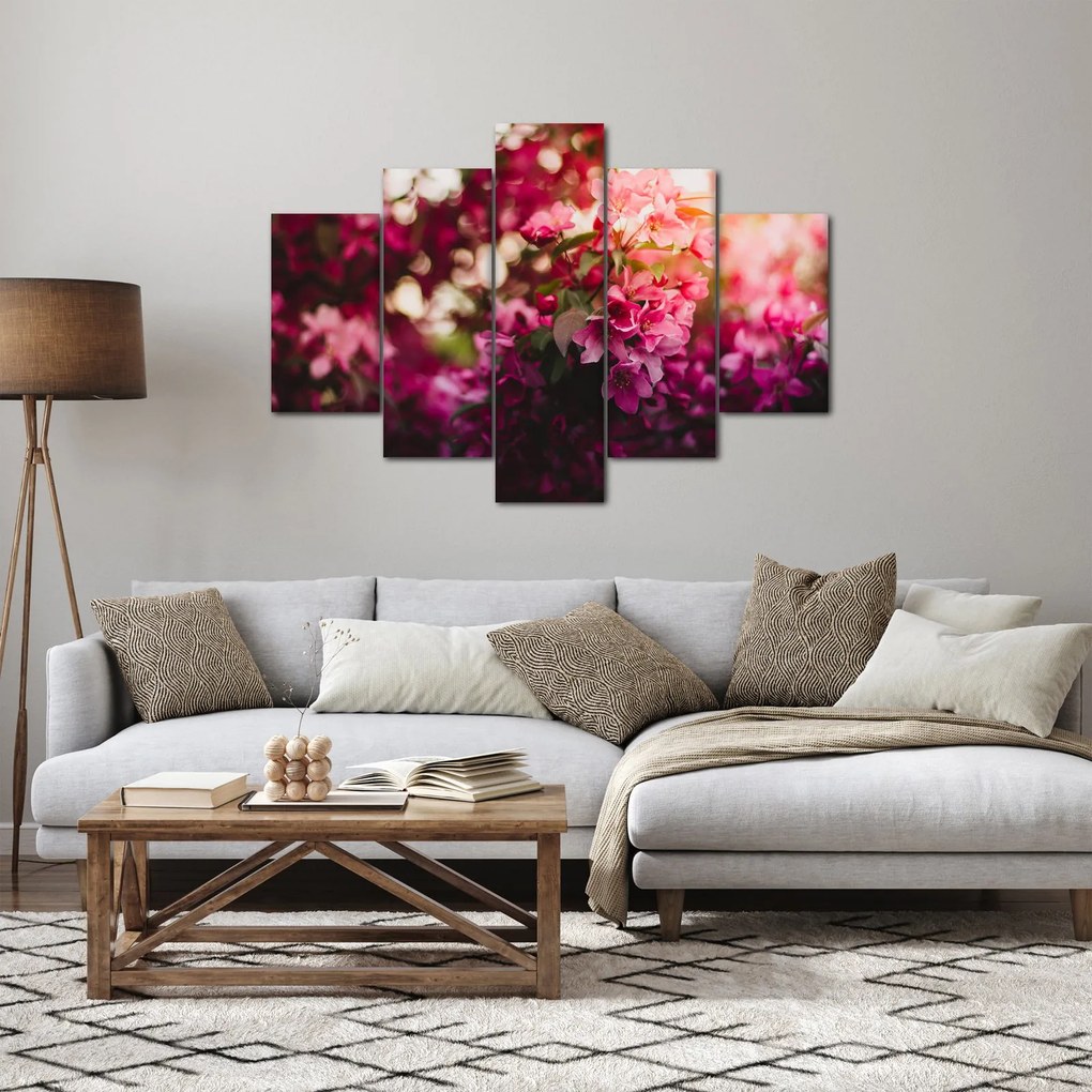 Tablou cu florile tufișului înflorit (150x105 cm)