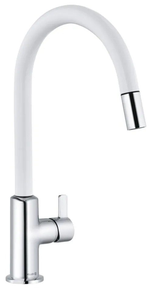 Kludi Alb mat/Crom lucios