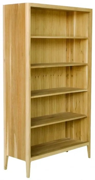 Biblioteca, natur, din lemn de stejar, L108 cm, aspect rustic, Ernest