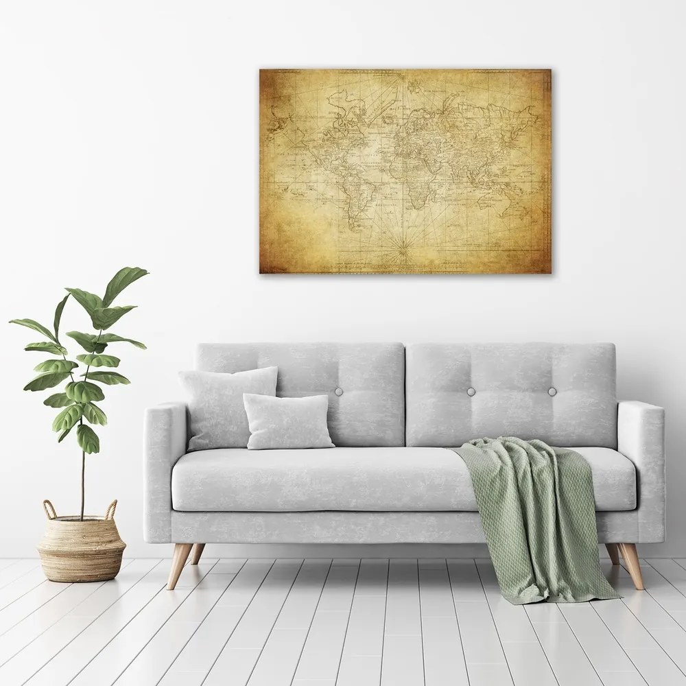 Tablou pe pânză canvas Harta lumii vechi