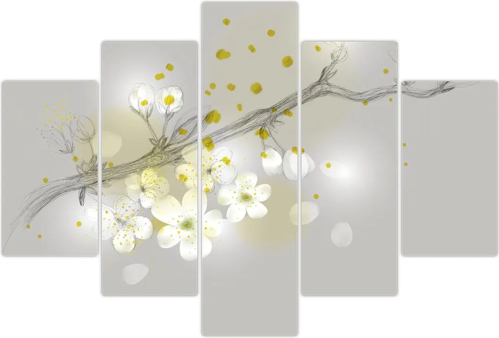 Tablou - Crenguțe înflorite (150x105 cm)