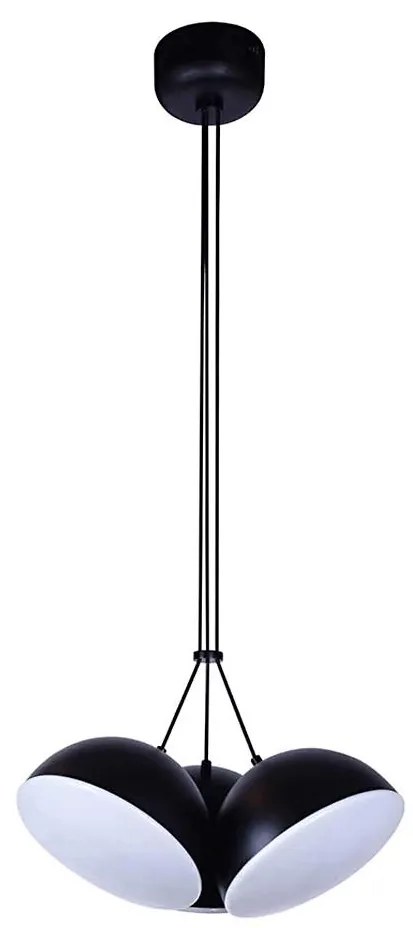 Klausen 143000 - Lustr LED CROWD 3x20W/230V pe cablu, negru