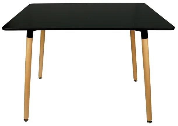 Masa dining Culoare neagra, BERGEN 140x80 cm