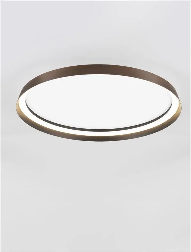 Plafoniera LED design modern circular ORMI coffee D-60cm