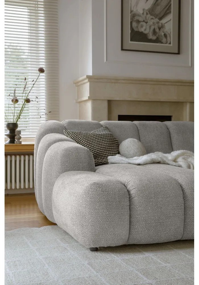 Colțar gri deschis (cu colț pe partea stângă/cu șezlong) Shell – Miuform