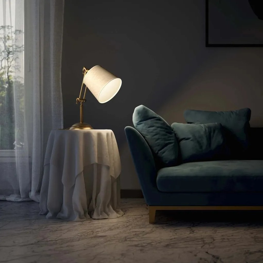 Veioza, Lampa de masa cu brat articulat Snodo