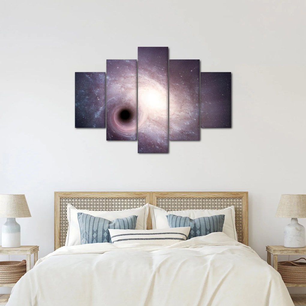 Tablou - Galaxii spiralate (150x105 cm)