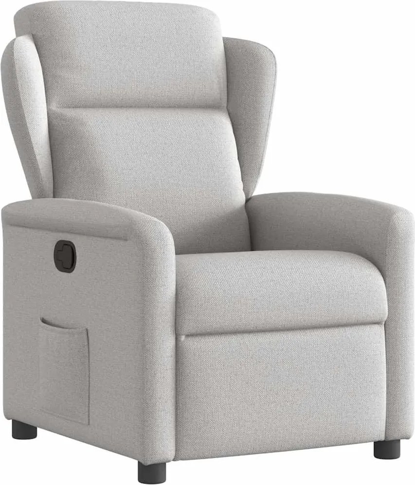 vidaXL Scaun extensibil din stofă gri nor