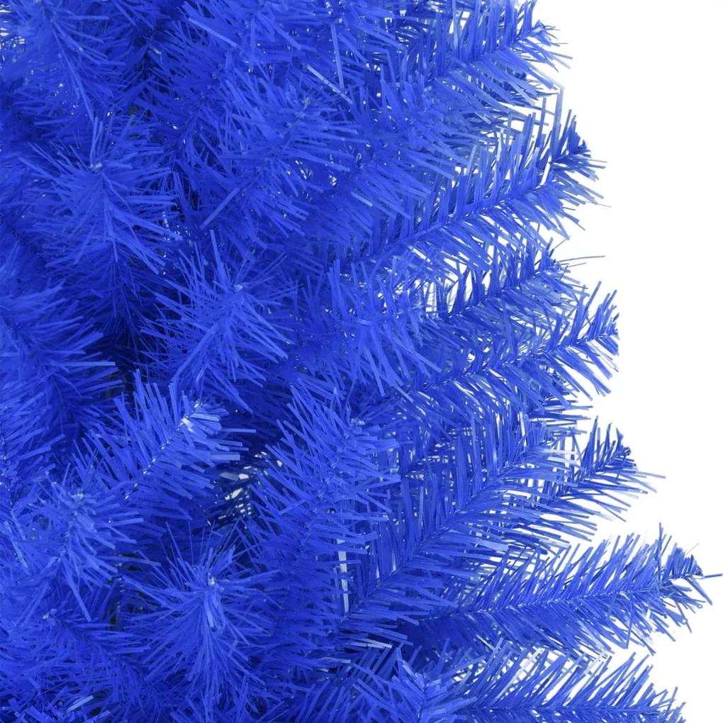 Pom de Craciun artificial cu suport, albastru, 210 cm, PVC Albastru, 210 cm, 1