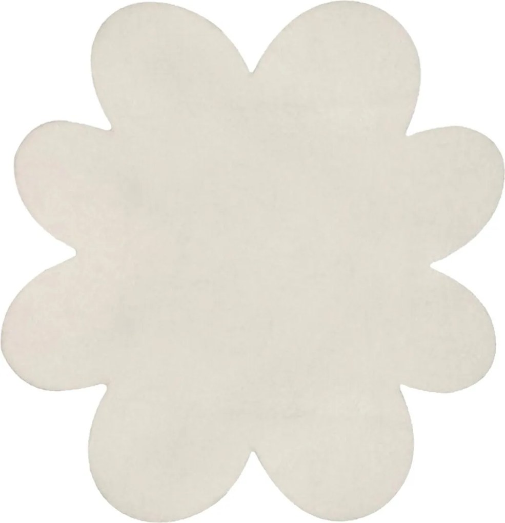 Covor, Daisy Plush, 150x150 cm, Alb