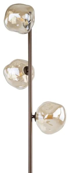 Lampă de podea LAVA 3xG9/8W/230V bronz/bej fumuriu