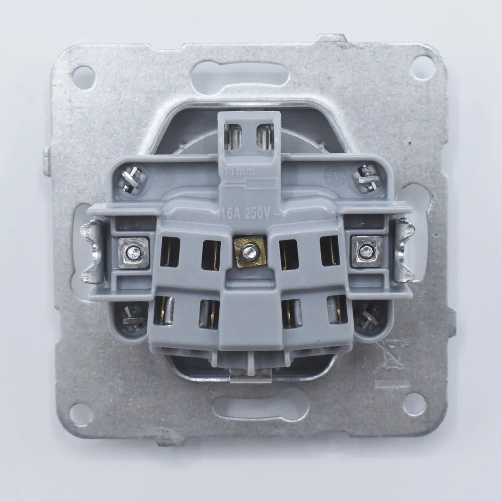 Priza simpla cu impamantare si protectie copii, 16A, IP20, Grafit, Panasonic Arkedia Slim\ Karre Plus