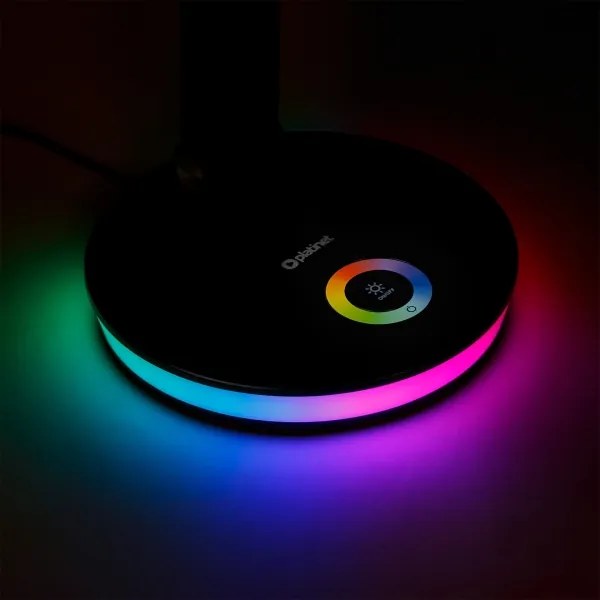 Lampă LED RGB reîncărcabilă de masă cu funcție de acumulator extern LED/12W/5V 2800-6000K negru