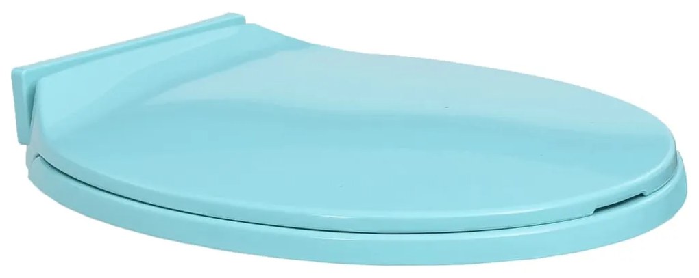 vidaXL Capac WC cu închidere silențioasă, verde, oval