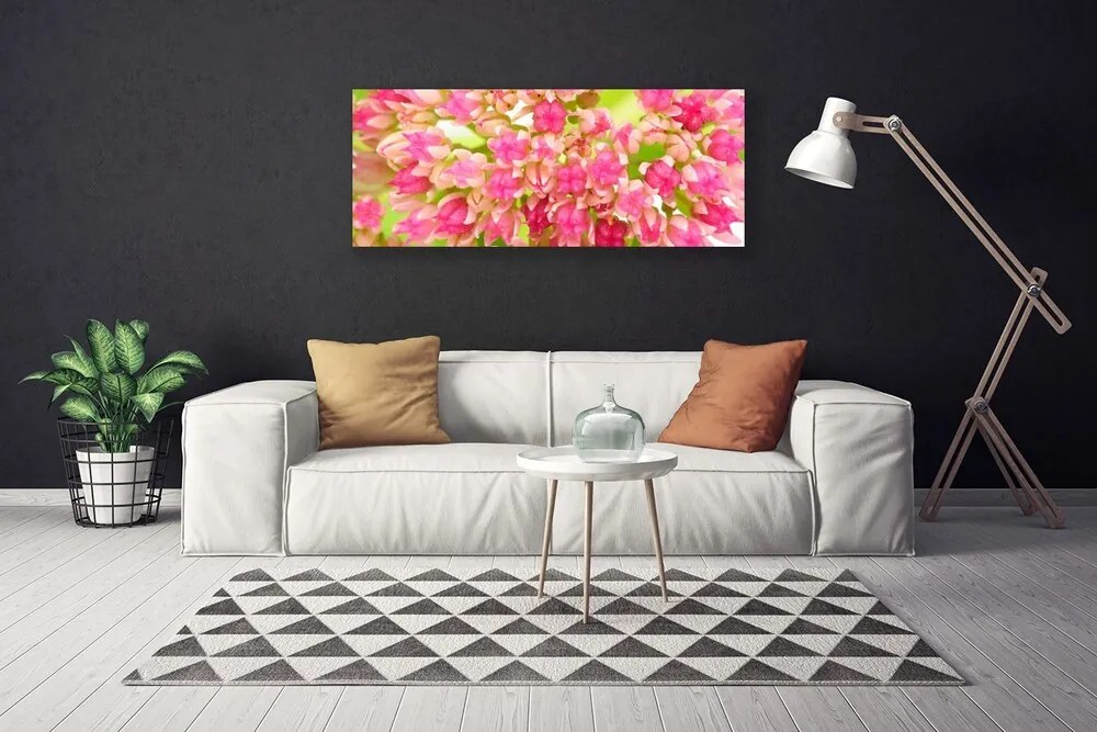 Tablou pe panza canvas Floare roz Floral