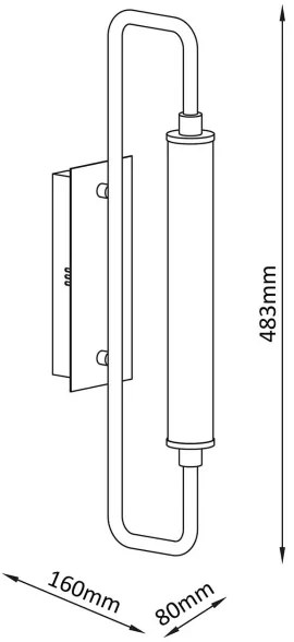 Aplică de perete LED FELICJA LED/10W/230V 4000K neagră