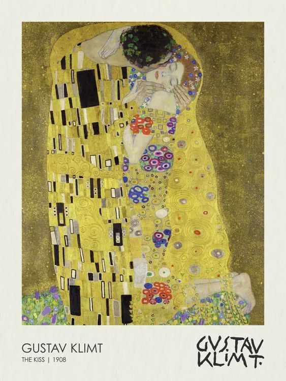 Reproducere Sărutul, Gustav Klimt