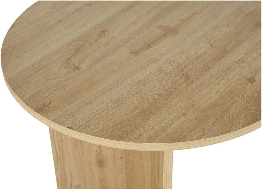 Masă de dining cu aspect de lemn de stejar 89,5x180 cm Sablin – Kalune Design