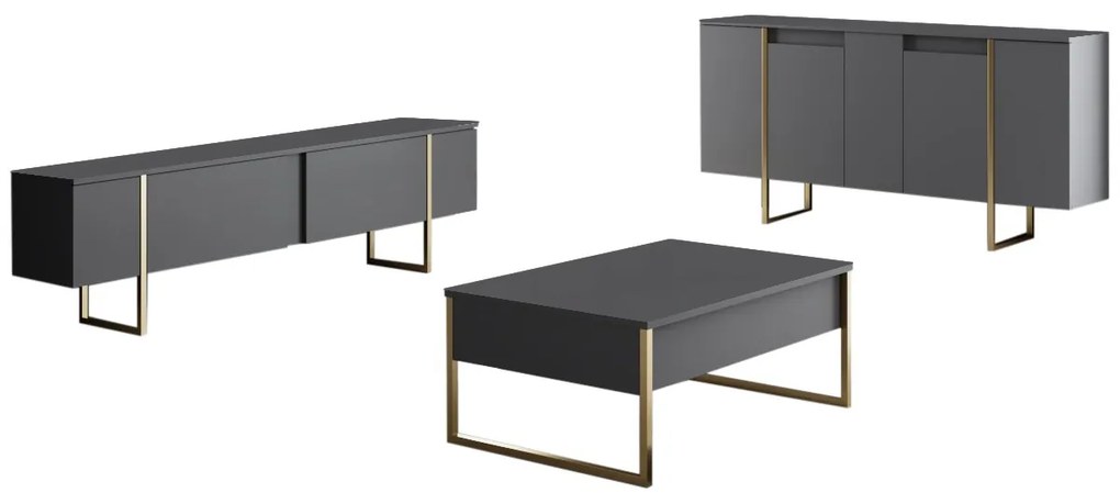 Dulap Luna (antracit + auriu). 1073570