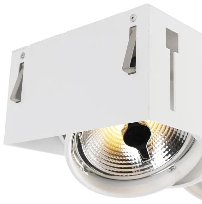 Spot integrat alb AR111 Trimless 3 lumini - Oneon
