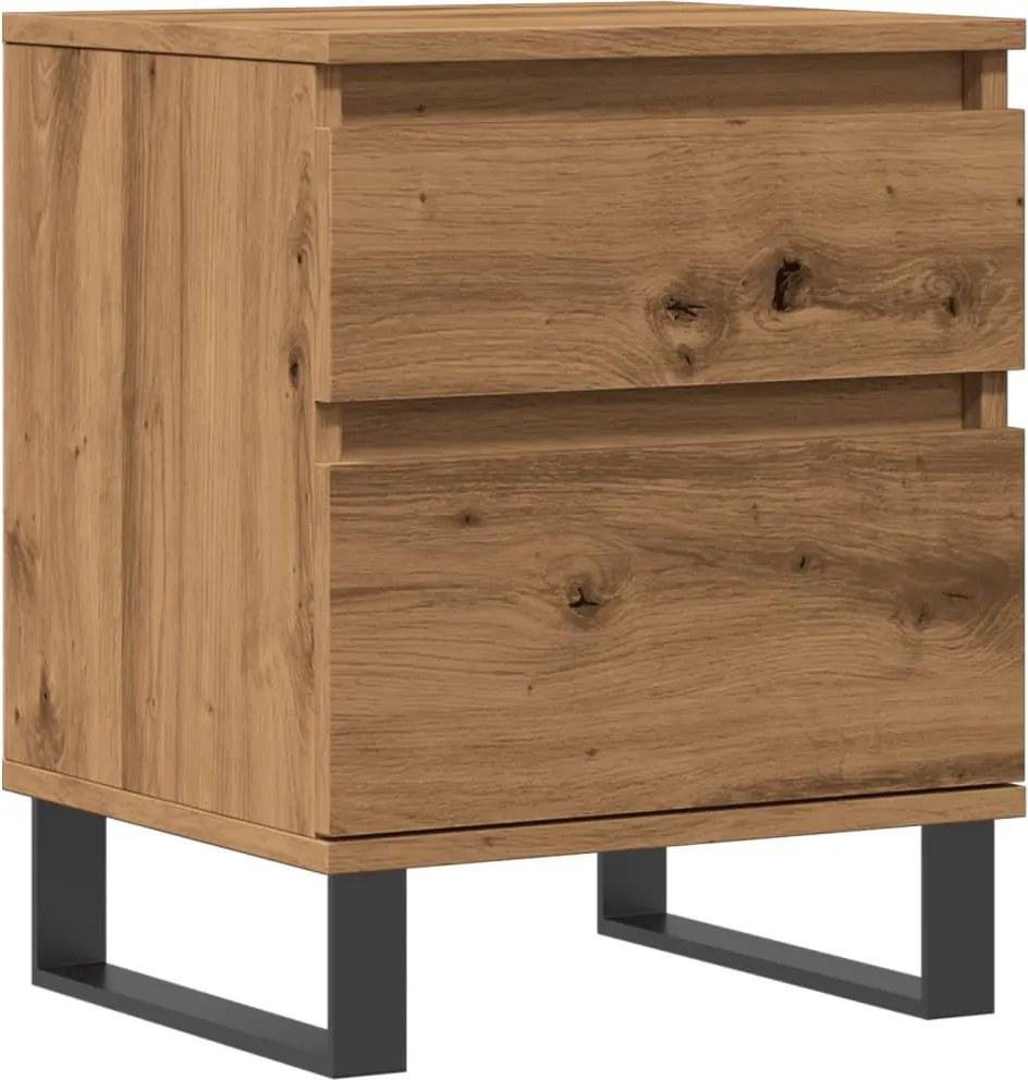 vidaXL Noptieră, stejar artizanal, 40x35x50 cm, lemn prelucrat